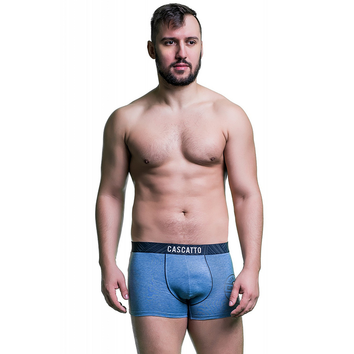 Трусы мужские боксеры BXM135 цвет джинсовый меланж, р-р 50 (XL)