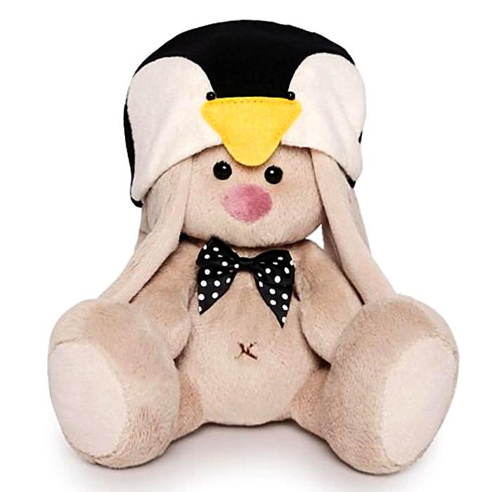 Мягкая игрушка "Зайка Ми" в шапке пингвина, 15 см