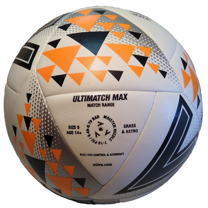 Мяч футбольный MITRE ULTIMATCH MAX HYPERSEAM L20P 5