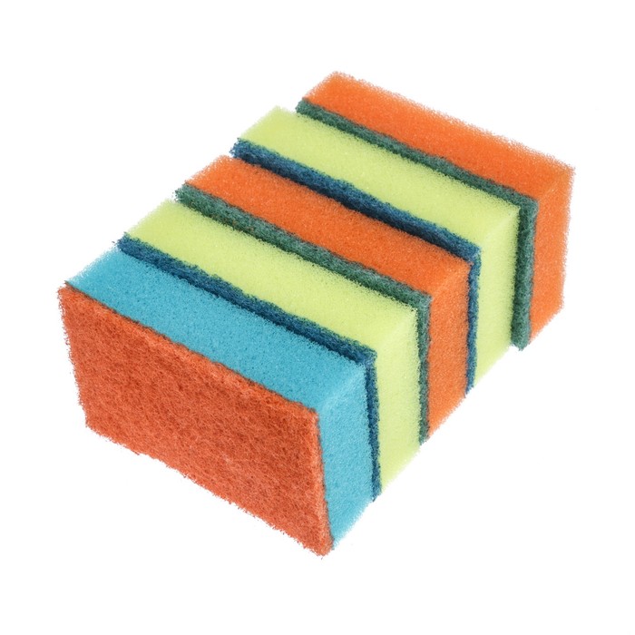 Губка для посуды "Мила" MIDI 5 шт