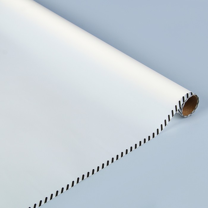 Пленка для цветов "Кайма", белая, 60 см х 5 м