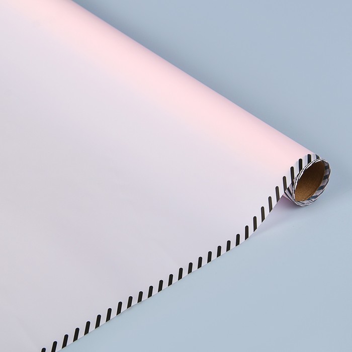 Пленка для цветов "Кайма", розовая, 60 см х 5 м