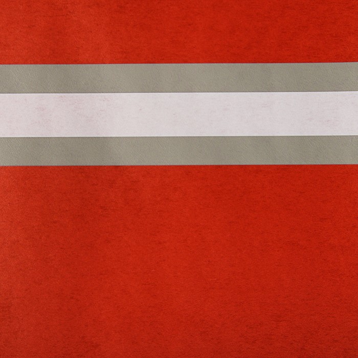 Фетр ламинированный "Горизонталь", красный, 0,6 х 5 м