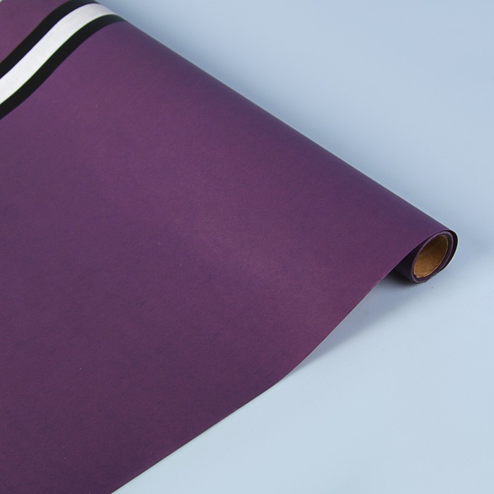 Фетр ламинированный "Горизонталь", сливовый, 0,6 х 5 м