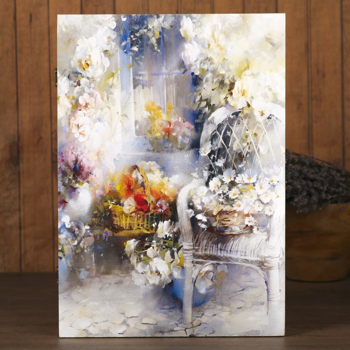 Ключница на холсте Элегант "Волшебный момент" 34х24х6 см