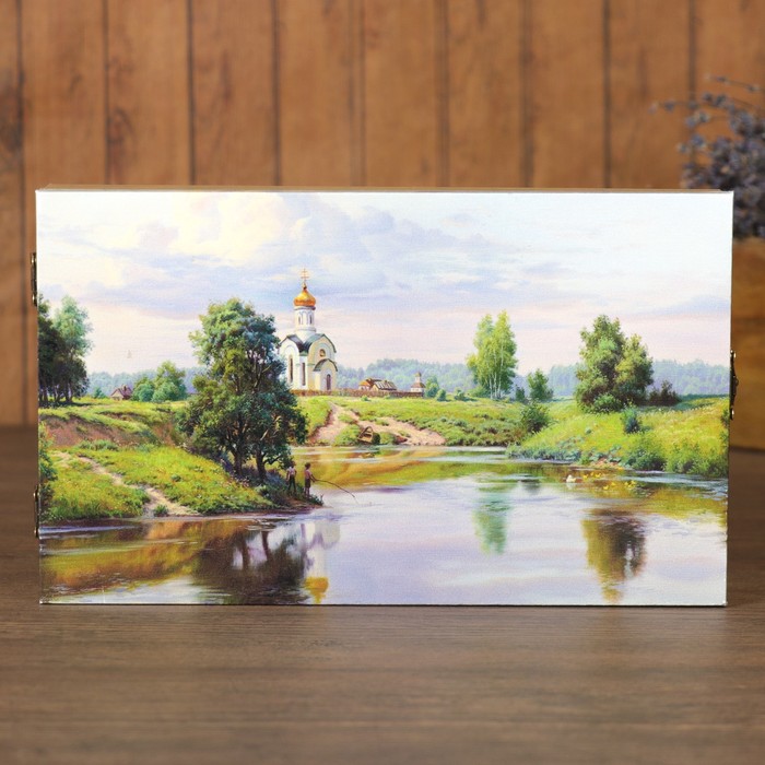 Ключница на холсте Элегант "Русь" 24х14х5 см