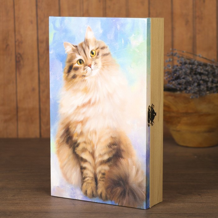 Ключница на холсте Элегант "Мурка" 24х14х5 см