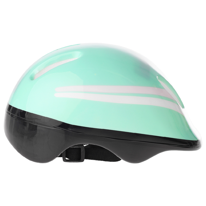 Набор Ролики раздвижные + Защита, колеса PVC 64 мм, пластиковая рама, mint/white р.30-33