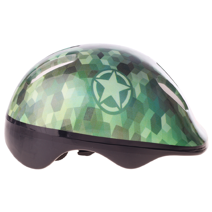 Набор Ролики раздвижные + Защита, колеса PVC 64 мм, пластиковая рама, militree/black р.34-37 29281