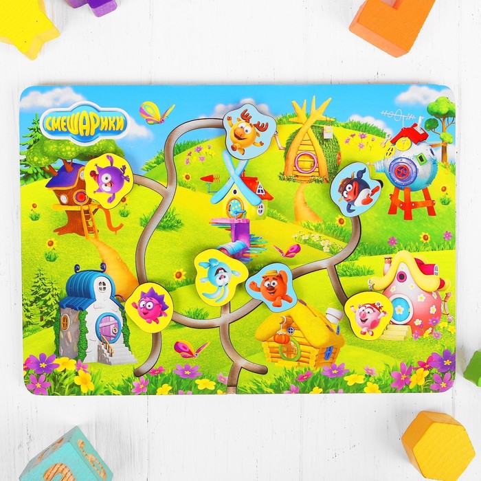 Лабиринт "Кто, где живёт. Смешарики"