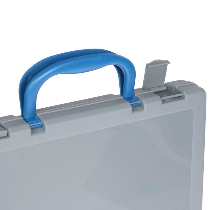 Портфель-кейс А4, тонированный т-серый КС13