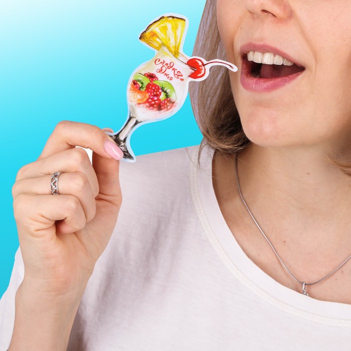 Односторонняя открытка с PVC «Сладкого дня», 10 х 7 см