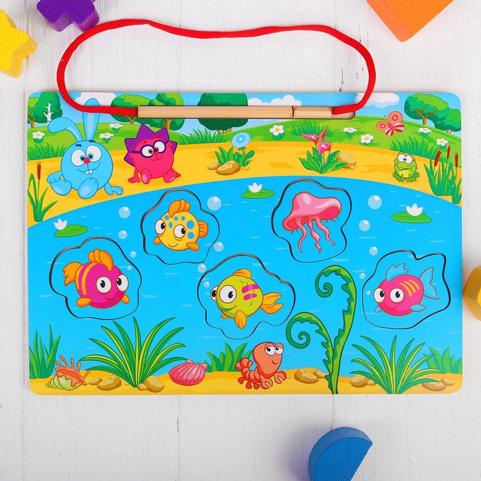 Магнитная рыбалка "Летние каникулы. Смешарики"