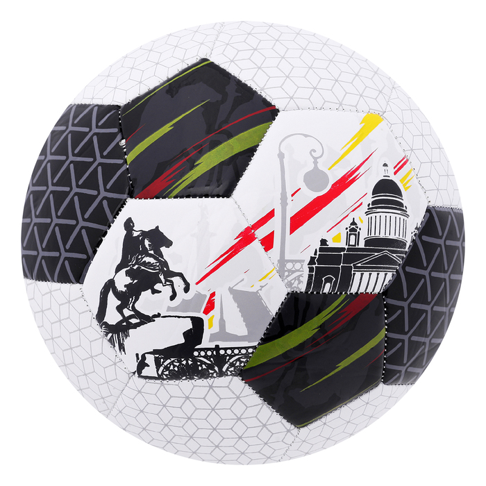 Мяч футбольный SAINT PETERSBURG р.5, 32 панели, PVC, 320 гр, камера бутил
