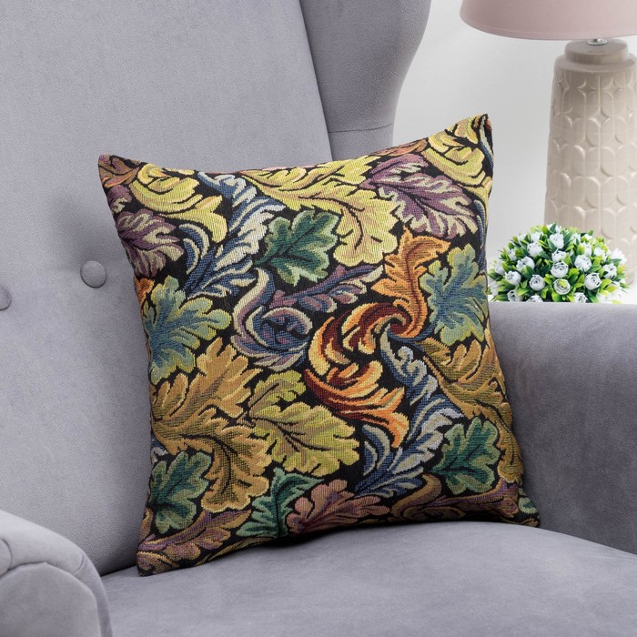 Наволочка декоративная "Этель" Цветочный вихрь 40х40 см
