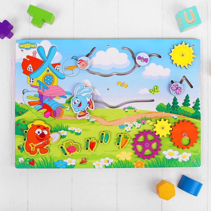 Обучающая доска "Бизиборд. Смешарики"