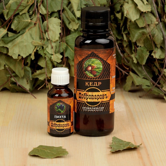 Набор для бани в косметичке "Здоровый дух" шапка, масло, ароматизатор, шампунь, мочалка