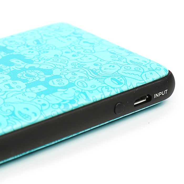 Аккумулятор внешний Delicate-Amazing DT0021BE, 2А, 10000 мАч, корпус алюминий, бирюзовый