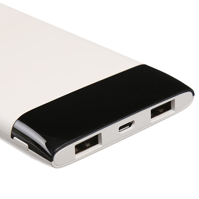 Аккумулятор внешний Delicate-Amazing DT0002WE, 2А, 10000 мАч, 2 USB, белый