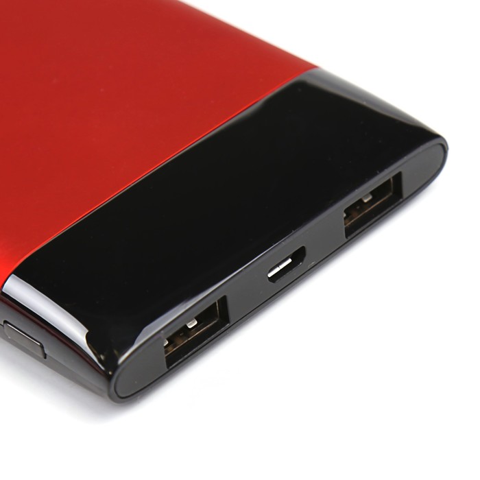 Аккумулятор внешний Delicate-Amazing DT0002RD, 2А, 10000 мАч, 2 USB, красный