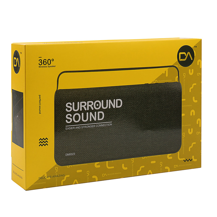 Колонка беспроводная Delicate-Amazing DM0023BK, Bluetooth 4.2, 10w, черная
