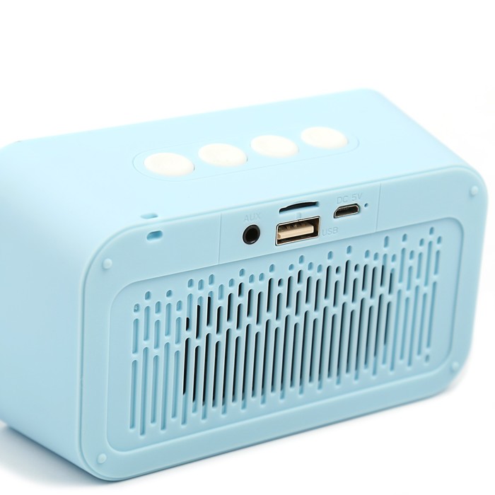 Колонка беспроводная Delicate-Amazing DM0022BE, Bluetooth 4.2, 6w, голубой