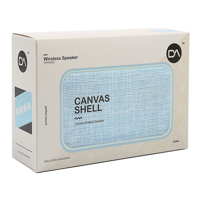 Колонка беспроводная Delicate-Amazing DM0022BE, Bluetooth 4.2, 6w, голубой