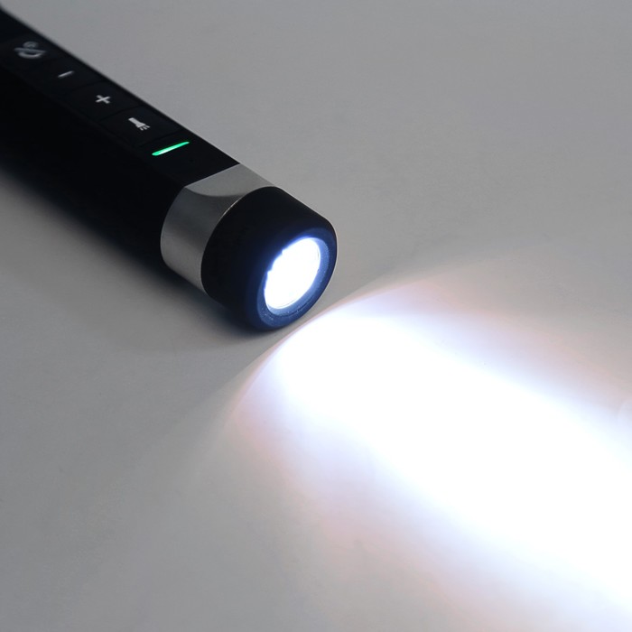 Колонка беспроводная Delicate-Amazing DM0013BK, Bluetooth 4.2, 3w, черная, с фонариком