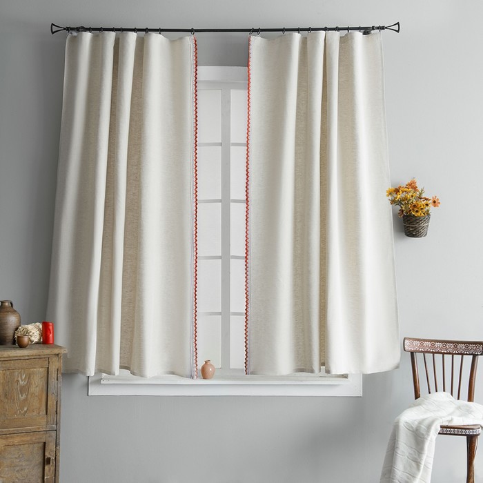 Комплект штор «Хобби», размер 140х180 см-2 шт, цвет красный