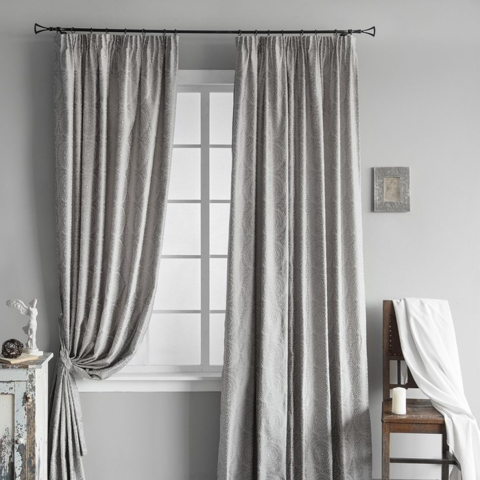 Комплект штор «Селена», размер 175х270 см-2 шт, цвет серый