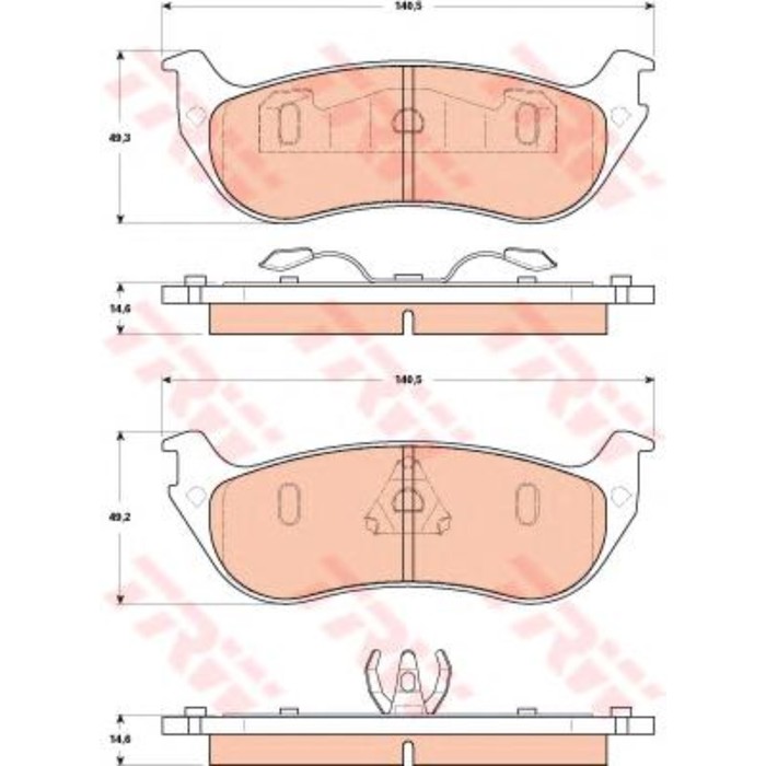 Колодки тормозные TRW GDB4132