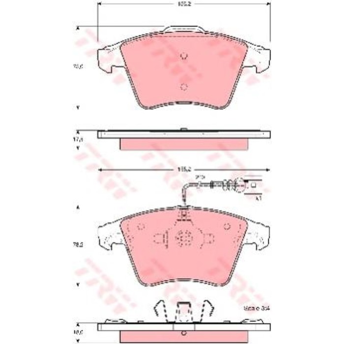 Колодки томрозные  TRW GDB1556