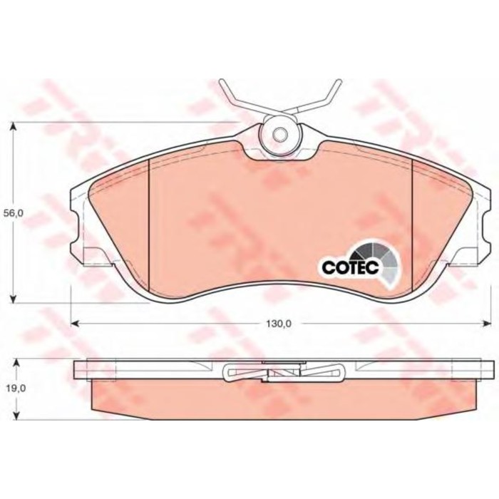 Колодки томрозные  TRW GDB1295