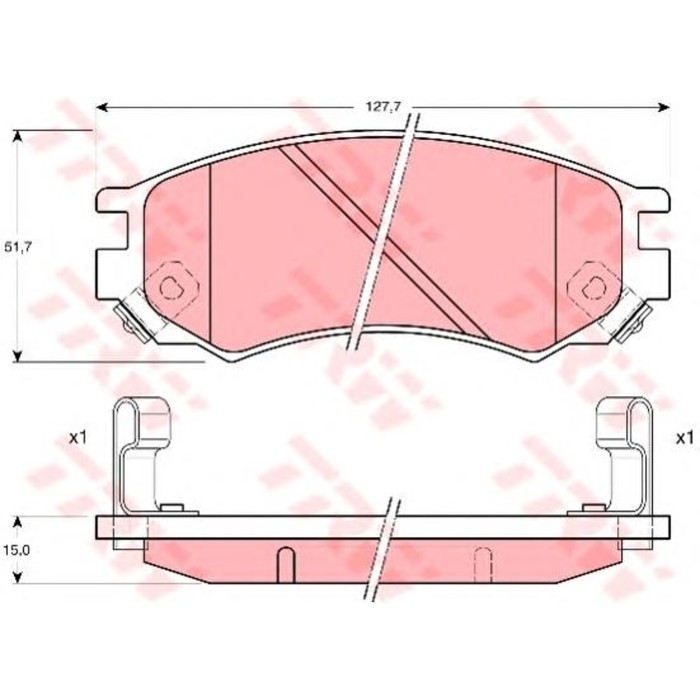 Колодки томрозные  TRW GDB1175