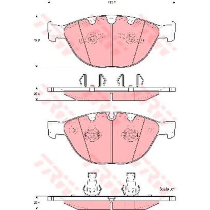 Колодки томрозные  TRW GDB1558