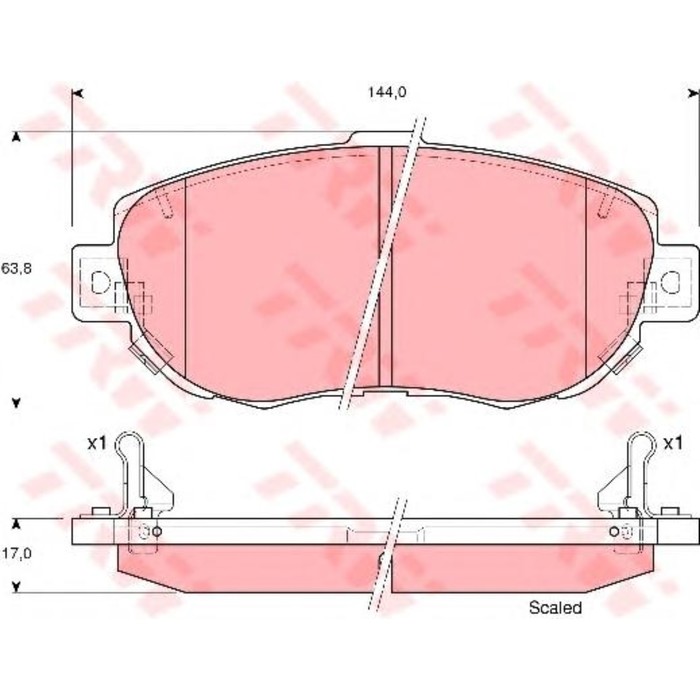Колодки томрозные  TRW GDB3235