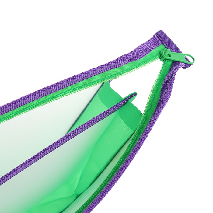 Папка д/тетрадей А5 2 отд. молния сверху пластик дев, Hatber "Бабочки" AMc_25032