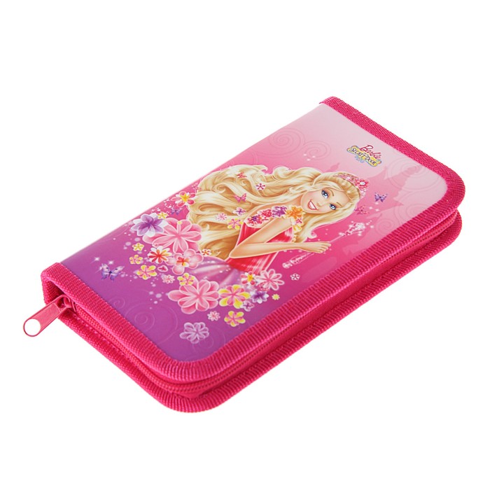 Пенал 1 секция 115*190 ткань Hatber дев "Барби" NPn_33043