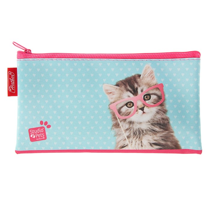 Пенал мягкий 1 отд. плоский 100*190 Hatber дев Забавный щенок Npk_38108