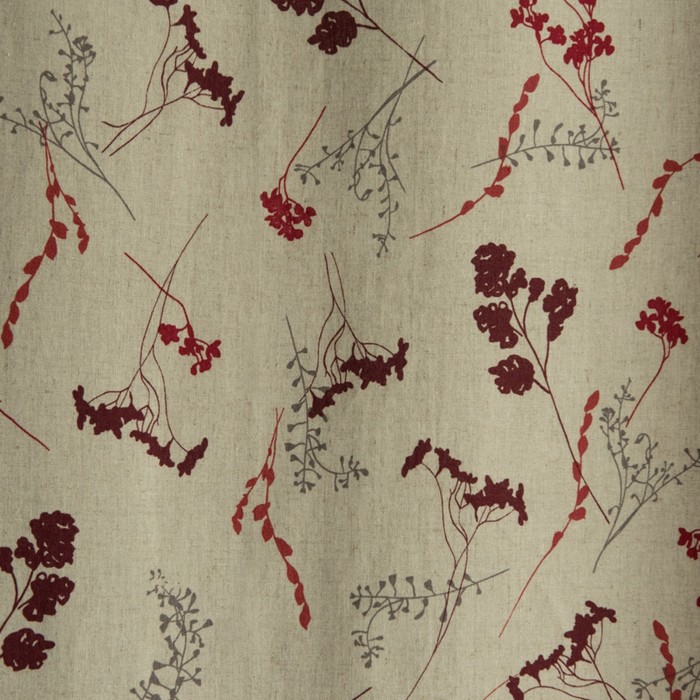 Комплект штор «Ривердэйл», размер 130х170 см-2 шт, цвет красный