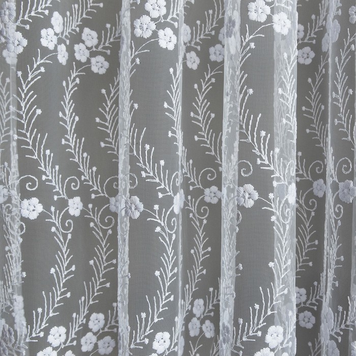 Комплект штор «Пари», размер 160х275 см-2 шт, цвет белый