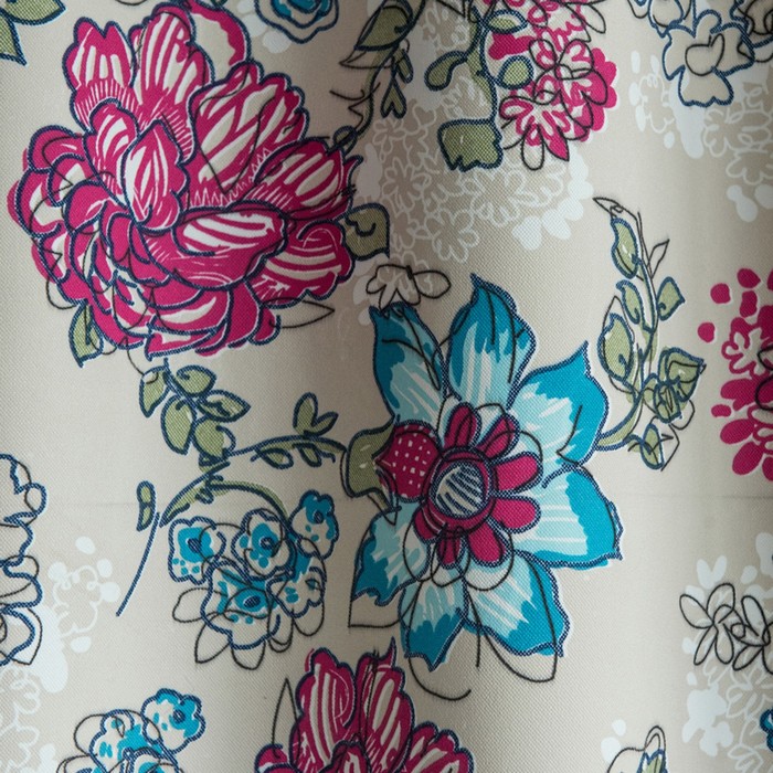 Комплект штор «Пайпер», размер 165х280 см-2 шт, цвет бирюзовый