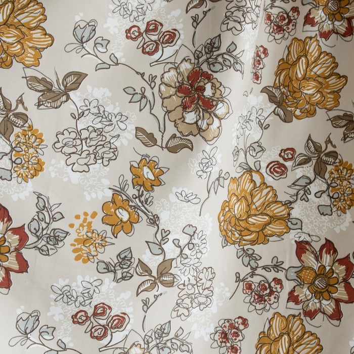 Комплект штор «Пайпер», размер 165х280 см-2 шт, цвет бежевый