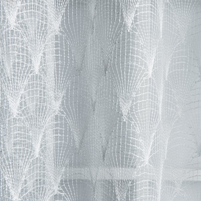 Комплект штор «Нуво», размер 145х280 см-2 шт, цвет белый