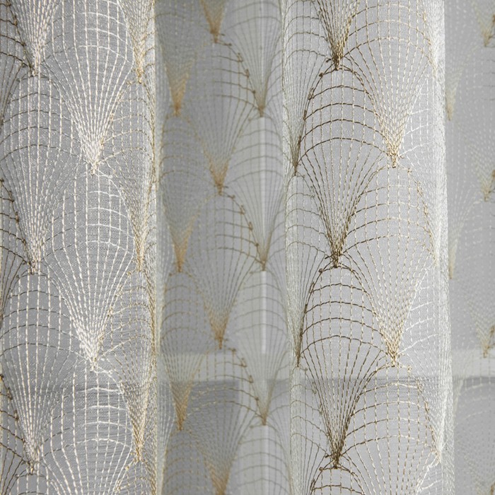 Комплект штор «Нуво», размер 145х280 см-2 шт, цвет бежевый