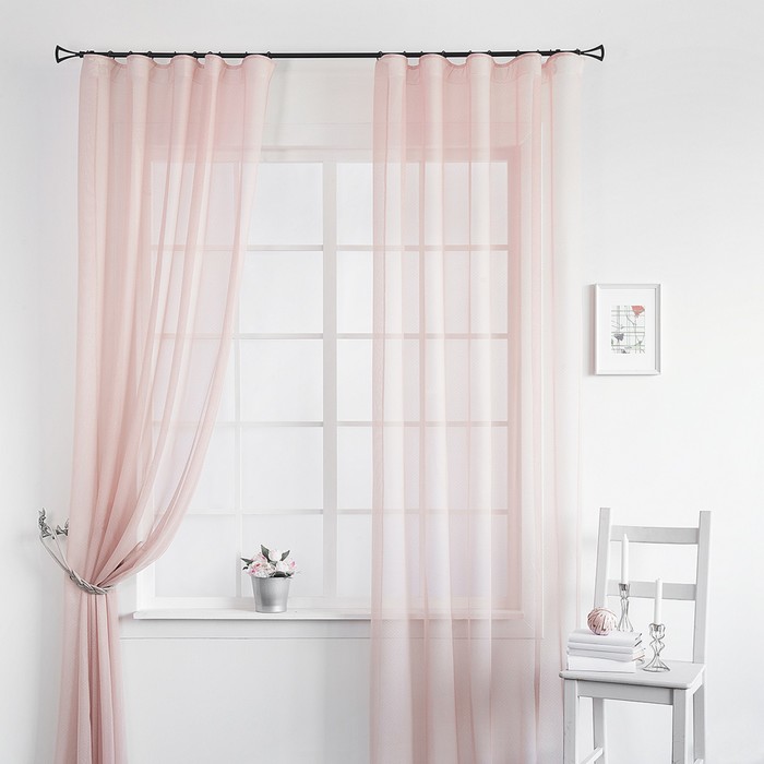 Комплект штор «Майа», размер 160х275 см-2 шт, цвет розовый