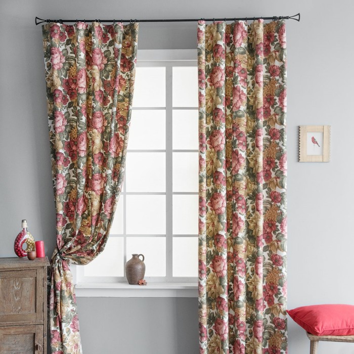 Комплект штор «Лемо», размер 170х285 см-2 шт, цвет бежевый