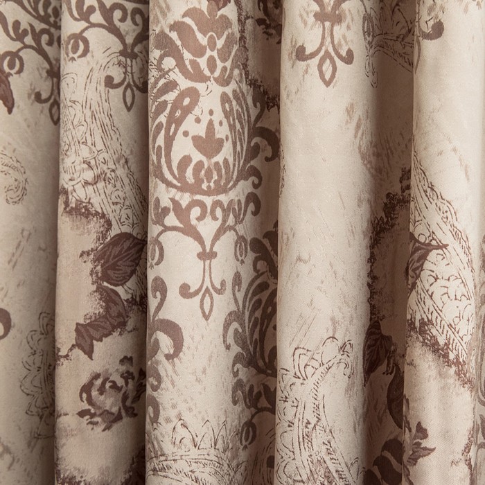 Комплект штор «Лалели», размер 175х290 см-2 шт, цвет коричневый