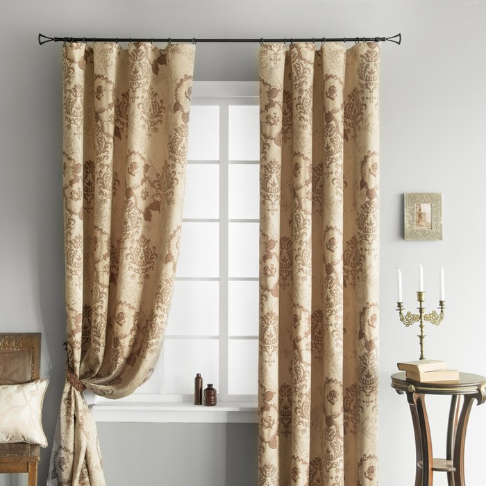 Комплект штор «Лалели», размер 175х290 см-2 шт, цвет коричневый