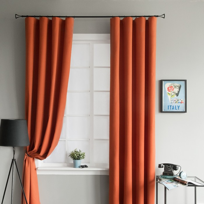 Комплект штор «Кэпитал», размер 150х270 см-2 шт, цвет красный